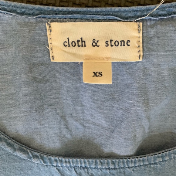 Cloth & Stone Chambray Shirt XS - Picture 3 of 4